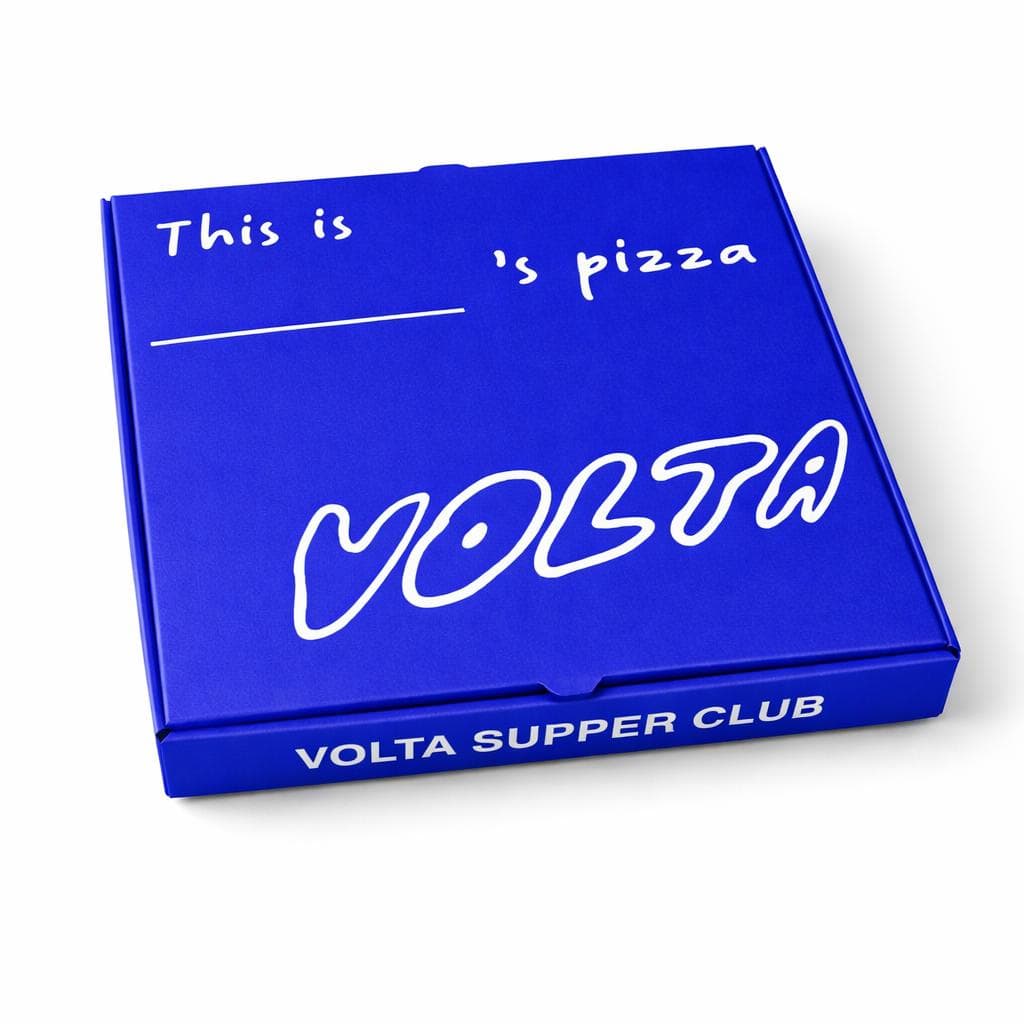 Boîte pizza Volta Supper Club